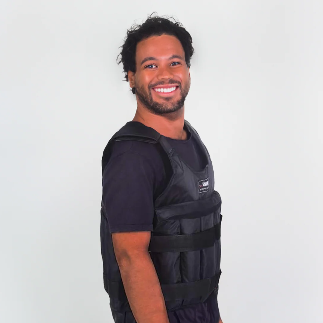 Weighted Training Vest with Adjustable 110 Pound Capacity
