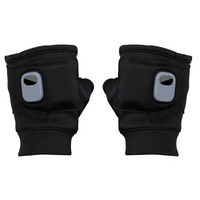 Fingerless Heated Gloves with Three Heat Settings, 1800 mAh Rechargeable Battery and a One Size Fit in Pink or Black