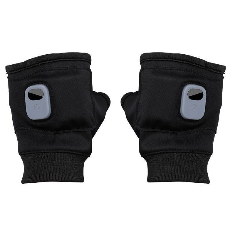 Fingerless Heated Gloves with Three Heat Settings, 1800 mAh Rechargeable Battery and a One Size Fit in Pink or Black