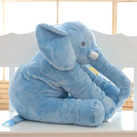 Plush Pillow With Baby Elephant Shape For Cuddling