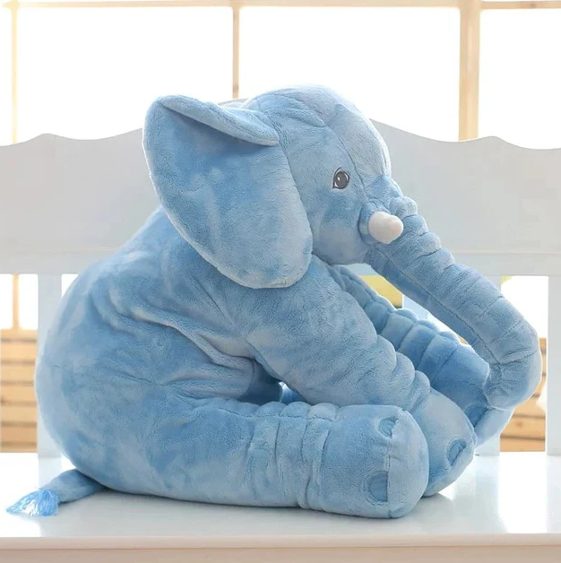 Plush Pillow With Baby Elephant Shape For Cuddling