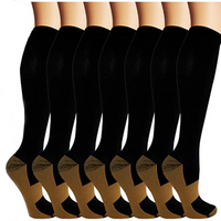 Compression Socks Copper Infused 7 Pairs Workout And Recovery