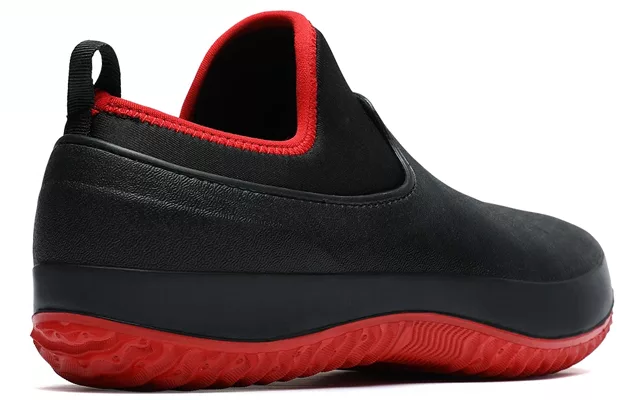 Work Shoes with Slip On Design and Textured Tread, Water Resistant Upper