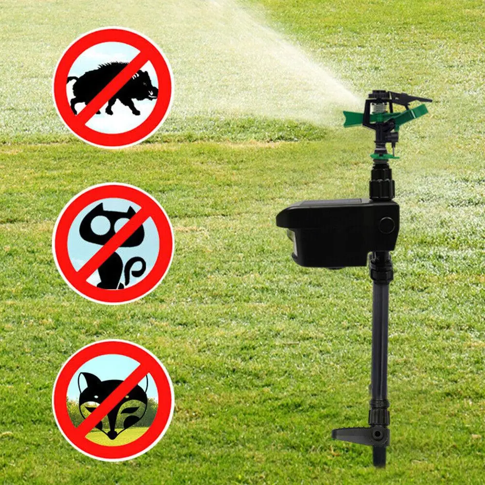 Animal Repellent Sprinkler with Motion Sensor for Gardens and Yards