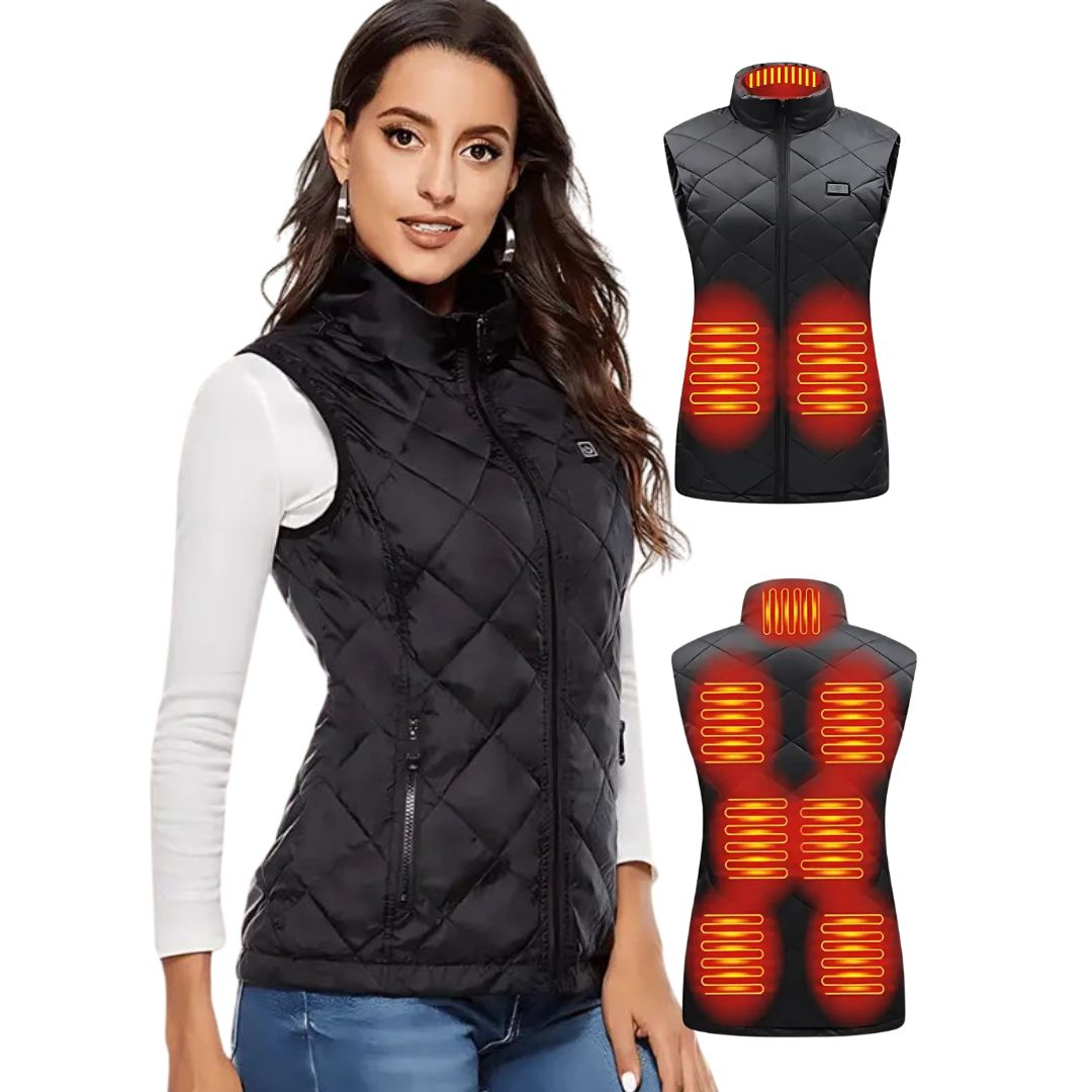 Heated Gilet with Nine Zones and Three Temperature Levels, 10-Hour Runtime