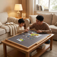 Puzzle Work Table with Four Sorting Drawers and Auxiliary Board for 1500 Pieces