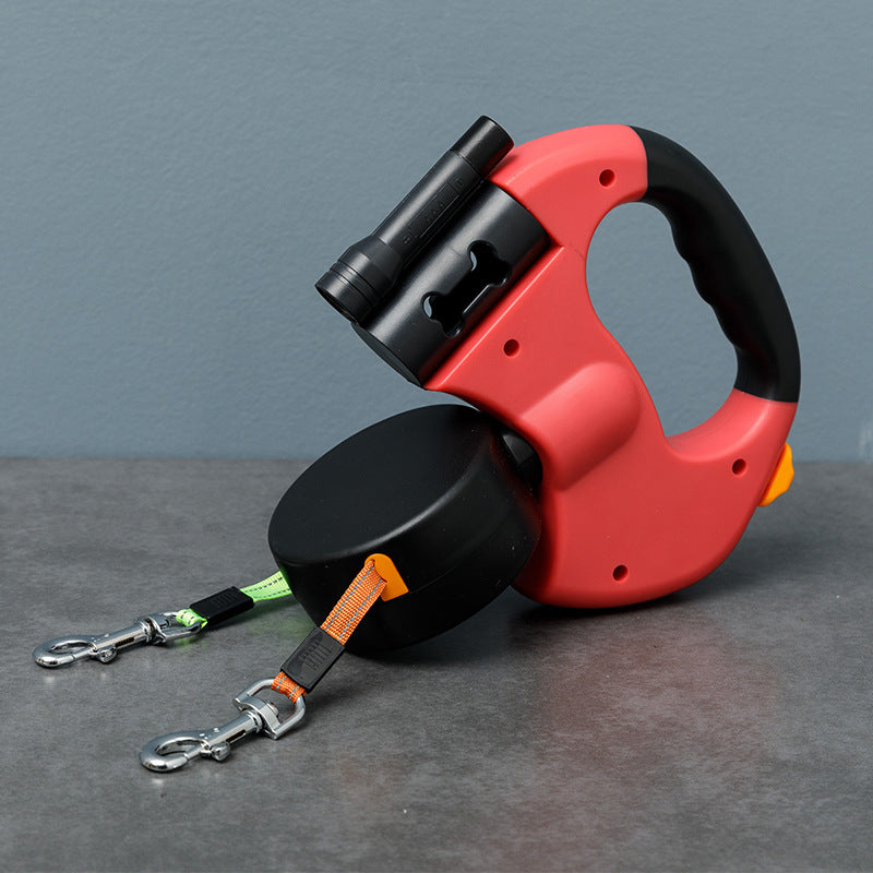 Dog Leash for Two Dogs with Anti-Tangle Design