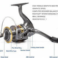 Telescopic Carbon Fiber Fishing Rod and Reel Combo Saltwater Freshwater