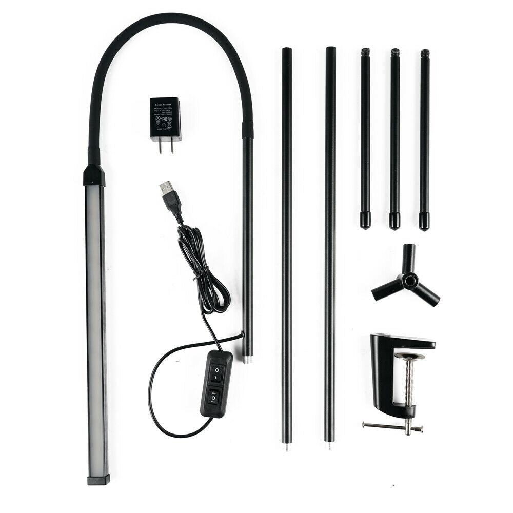 Adjustable Floor Lamp with Sliding Height and Dual Brightness Settings, 1000 Lumens