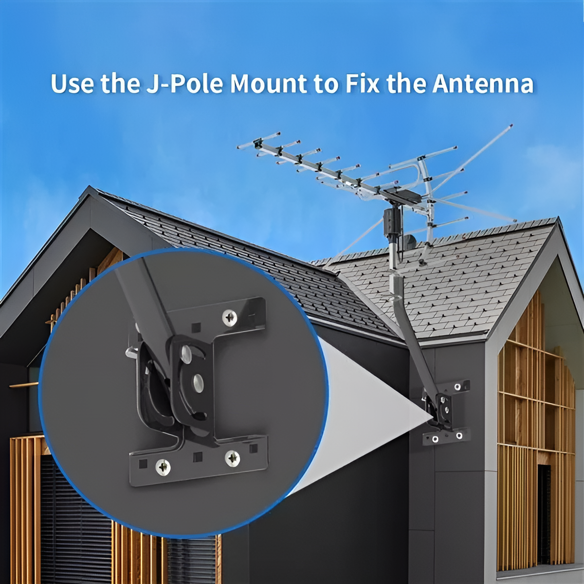 Outdoor Digital HDTV Antenna With 360 Degree Directional Motor