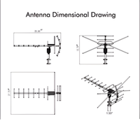 Outdoor Digital HDTV Antenna With 360 Degree Directional Motor