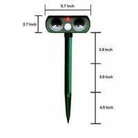 Animal Repeller with Solar Power and Infrared Sensor