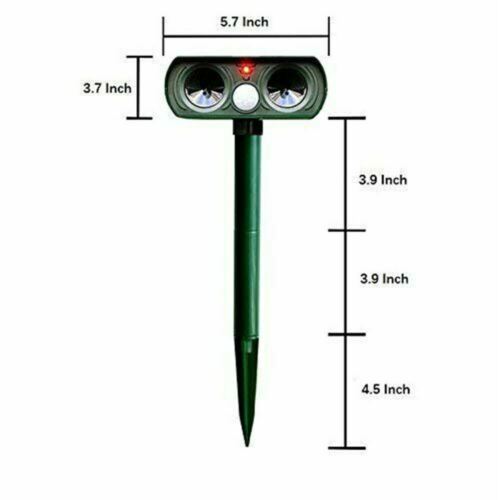 Animal Repeller with Solar Power and Infrared Sensor