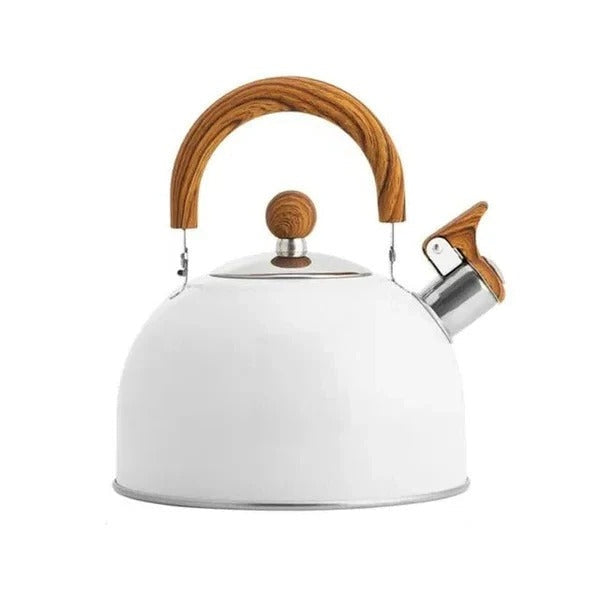 Stovetop Kettle with Automatic Whistle Alert and Even Heat Base for All Cooktops