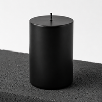 Black Pillar Candle