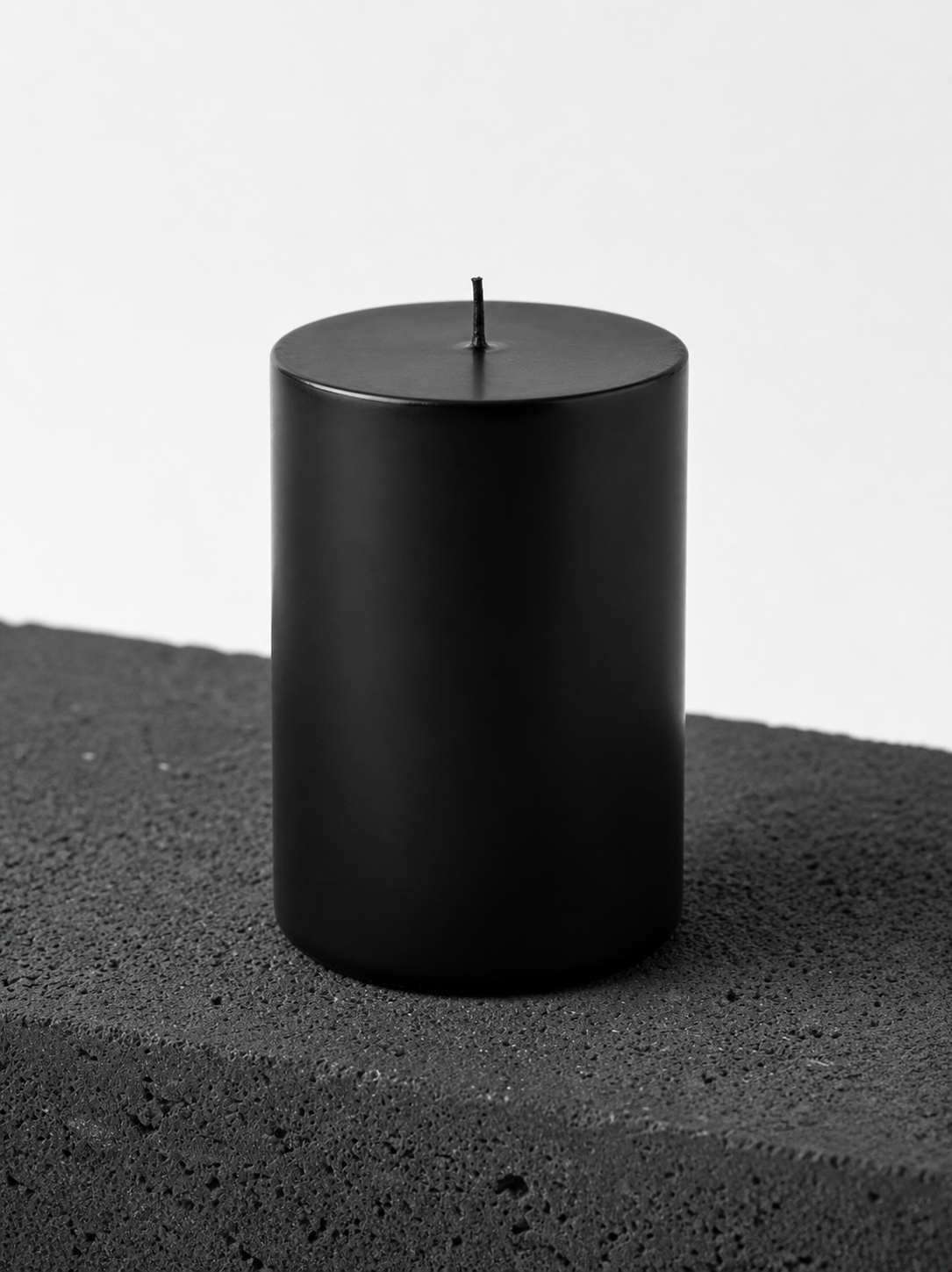 Black Pillar Candle