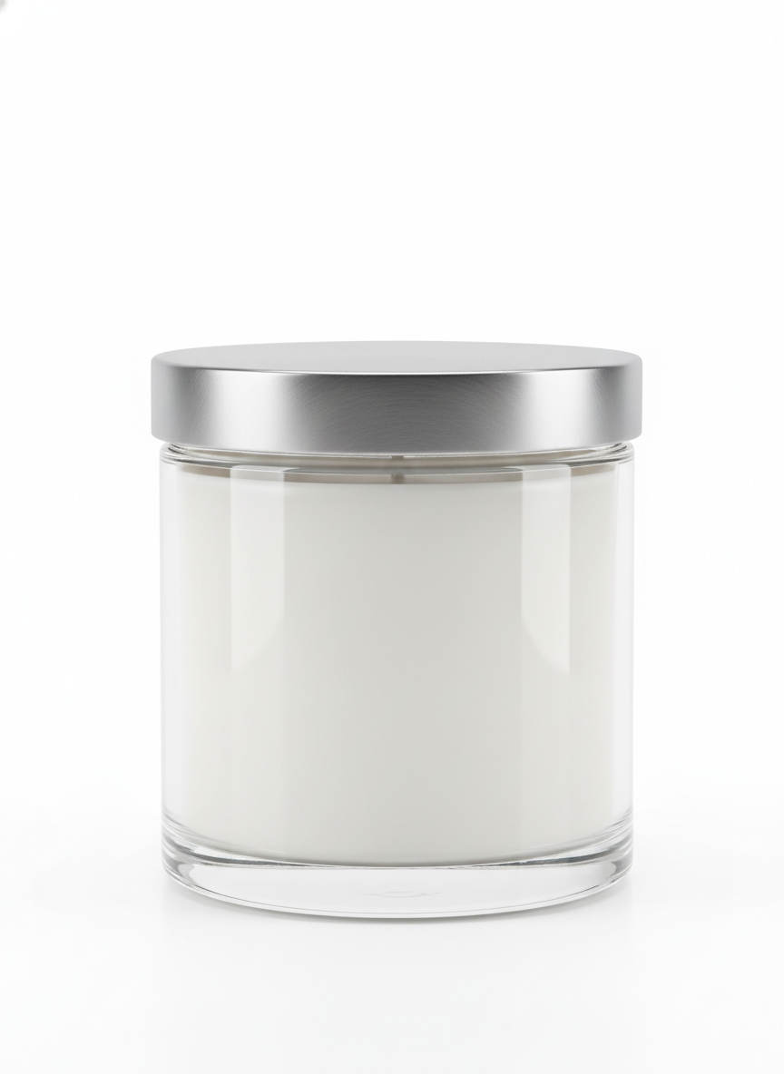 White Jar Candle