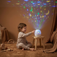 Ceiling Projector with Speaker and Dual Night Light Themes for Kids