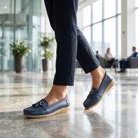 Women's Loafer Slip-Ons with Arch Support Footbed and Ventilated Upper