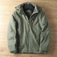 Hooded Jacket with Lined Interior, Adjustable Hood and Zip Pockets in a Relaxed Fit in Five Colors and Sizes M to 5XL