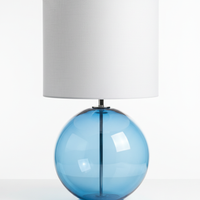 Blue Glass Lamp