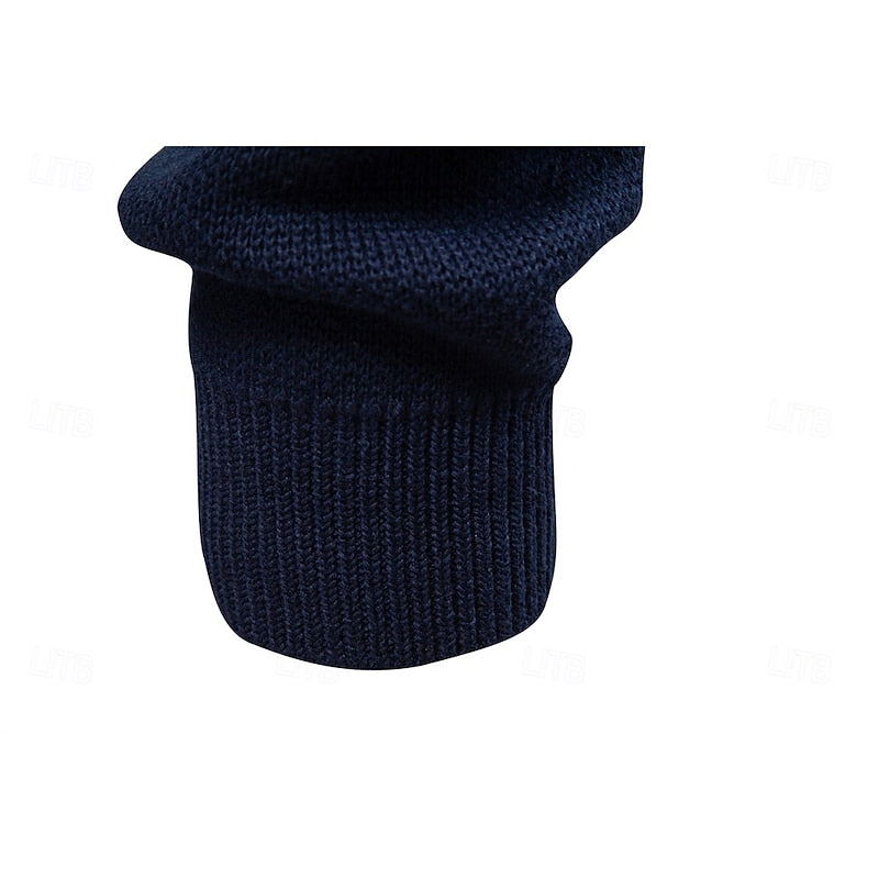 Mens Fair Isle Zip Up Cardigan with Stand Up Collar and Regular Fit in Navy Blue, Khaki and Military Green