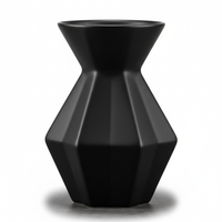 Black Ceramic Vase