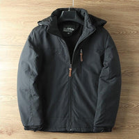 Hooded Jacket with Lined Interior, Adjustable Hood and Zip Pockets in a Relaxed Fit in Five Colors and Sizes M to 5XL